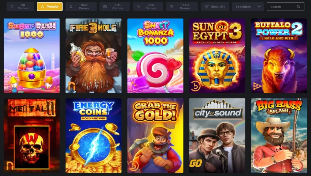 RoyalReels Games Collection with Pokies